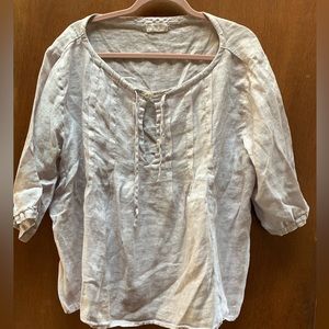 Pale lavender CP Shades linentop